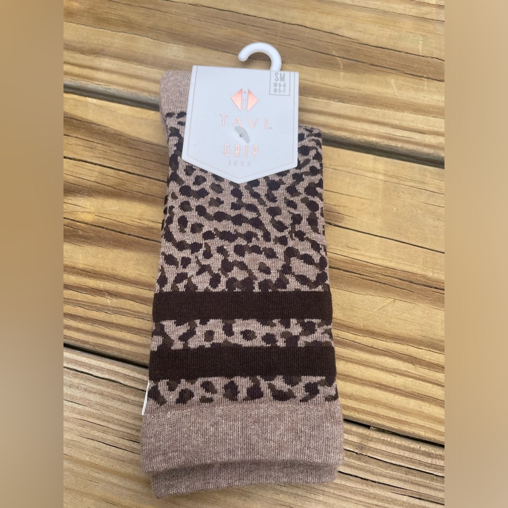 Pure Barre Cheetah Print Tall Sock